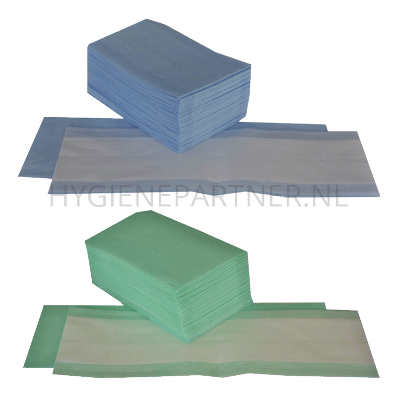 WM321060-30 Vlakmop disposable viscose-polyester 42x13 cm blauw